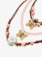 Thorn & Fable Butterfly Flower Bracelet Set