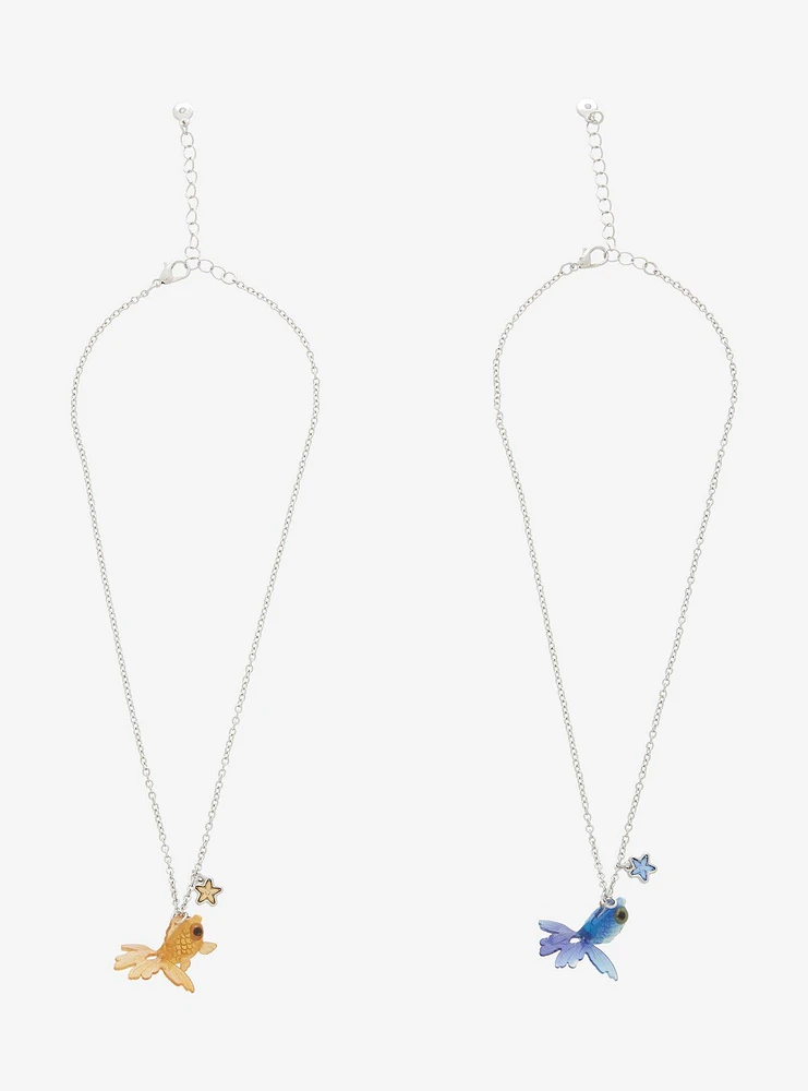 Sweet Society Star Goldfish Best Friend Necklace Set