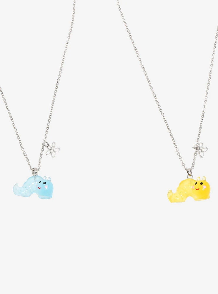 Sweet Society Happy Worm Best Friend Necklace Set