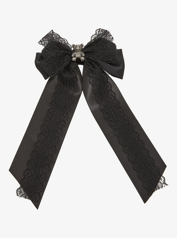 Sweet Society Teddy Bear Black Hair Bow