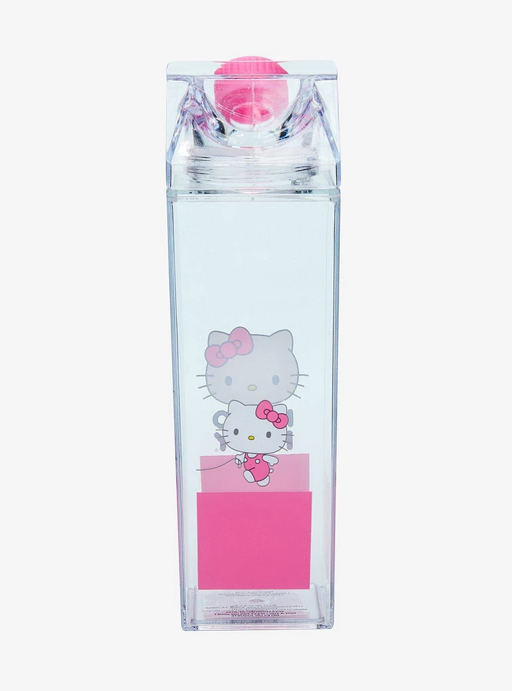 Hello Kitty Poodle Milk Carton Water Bottle