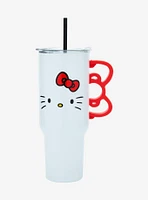 Hello Kitty Red Bow Handle Stainless Steel Travel Cup