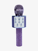 Kuromi Purple Rhinestone Wireless Karaoke Microphone