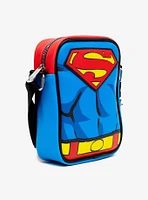 DC Comics Superman Close Up Logo and Belt Crossbody Bag