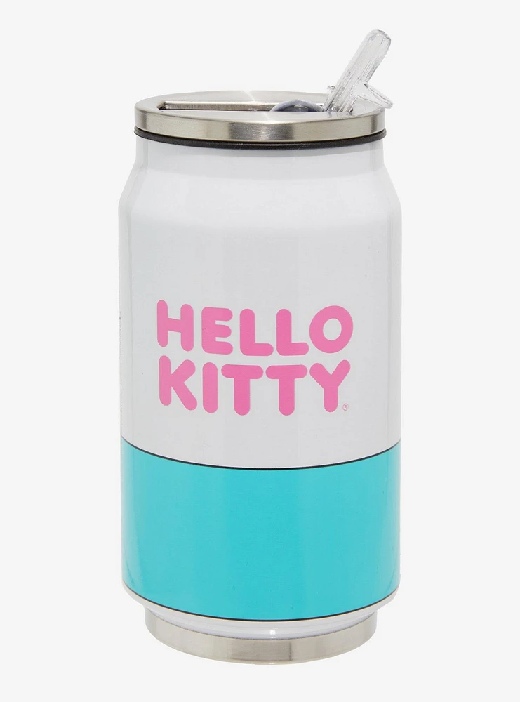 Hello Kitty Face Soda Can Water Bottle