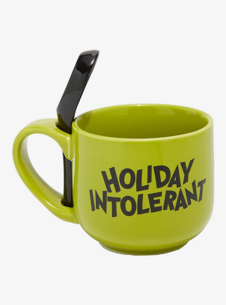 Dr. Seuss How The Grinch Stole Christmas Holiday Intolerant Soup Mug With Spoon