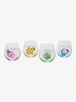 Hello Kitty And Friends Chibi Characters Glass Cup Set