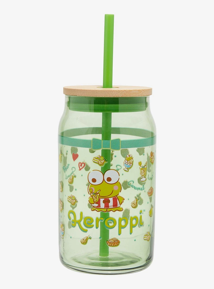 Keroppi Treats Glass Travel Cup