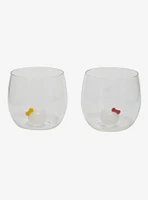 Hello Kitty & Mimmy 3D Icon Glass Cup Set