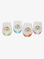 Hello Kitty Rainbows Stemless Glass Set