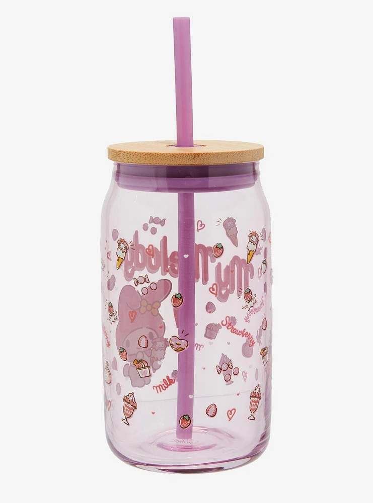 My Melody Treats Glass Travel Cup