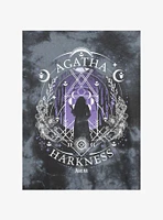 Marvel Agatha Harkness Star Sign Tie Dye Crop Girls T-Shirt Hot Topic Exclusive