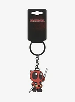 Marvel Deadpool Chibi Swords Metal Keychain
