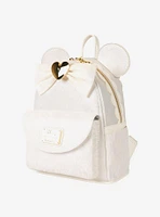 Loungefly Disney Minnie Mouse Ears Lace Wedding Mini Backpack
