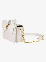 Loungefly Disney Minnie Mouse Ears Lace Wedding Crossbody Bag