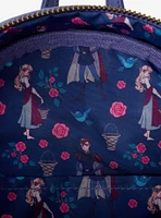 Loungefly Disney Sleeping Beauty Aurora & Prince Phillip Floral Mini Backpack