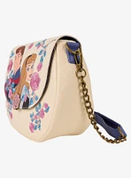 Loungefly Disney Sleeping Beauty Aurora & Prince Phillip Floral Crossbody Bag