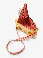 Loungefly Disney Pixar Ratatouille Remy & Emile Cheese Wedge  Figural Crossbody Bag