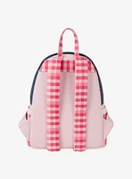 Loungefly Strawberry Shortcake Denim Gingham Mini Backpack