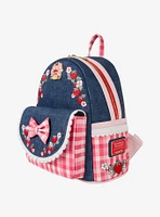 Loungefly Strawberry Shortcake Denim Gingham Mini Backpack