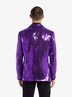 Sequins Purple Blazer