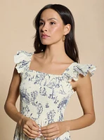Disney Winnie the Pooh Hundred Acre Wood Smock Midi Dress