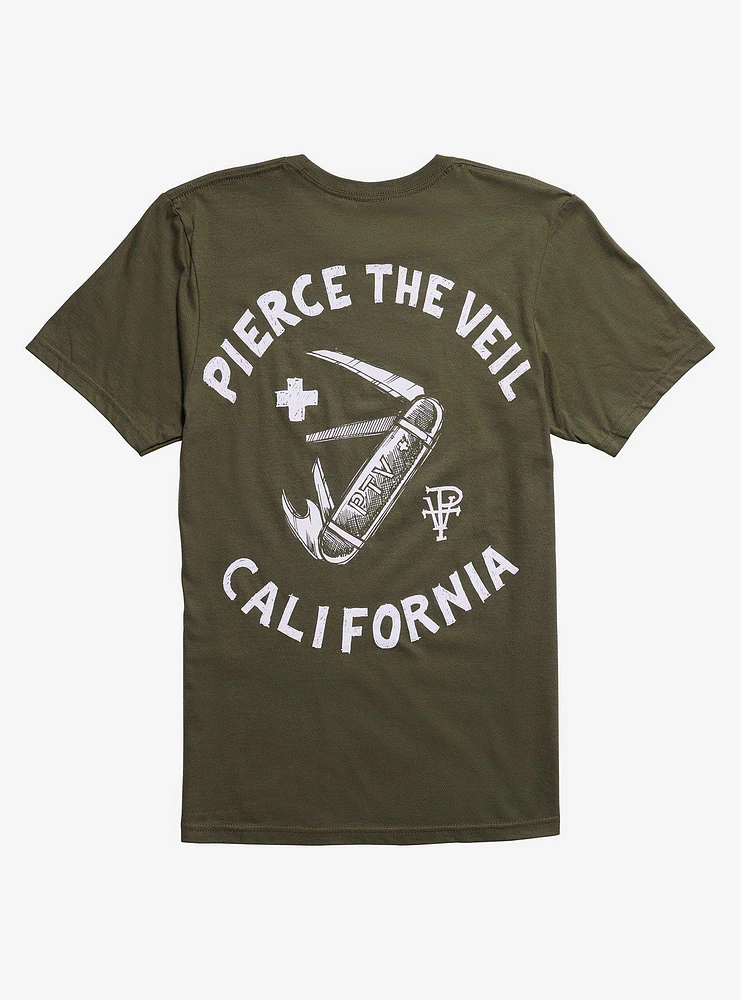 Pierce The Veil Camp Crew Boyfriend Fit Girls T-Shirt