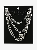 My Chemical Romance Padlock Chain Necklace Set