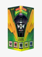 Super7 ReAction Mighty Morphin Power Rangers Black Ranger Figure (SDCC Triangle Box Edition)