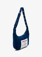 True Religion Logo Denim Hobo Bag