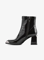 Fortune Block Metal Heel Bootie