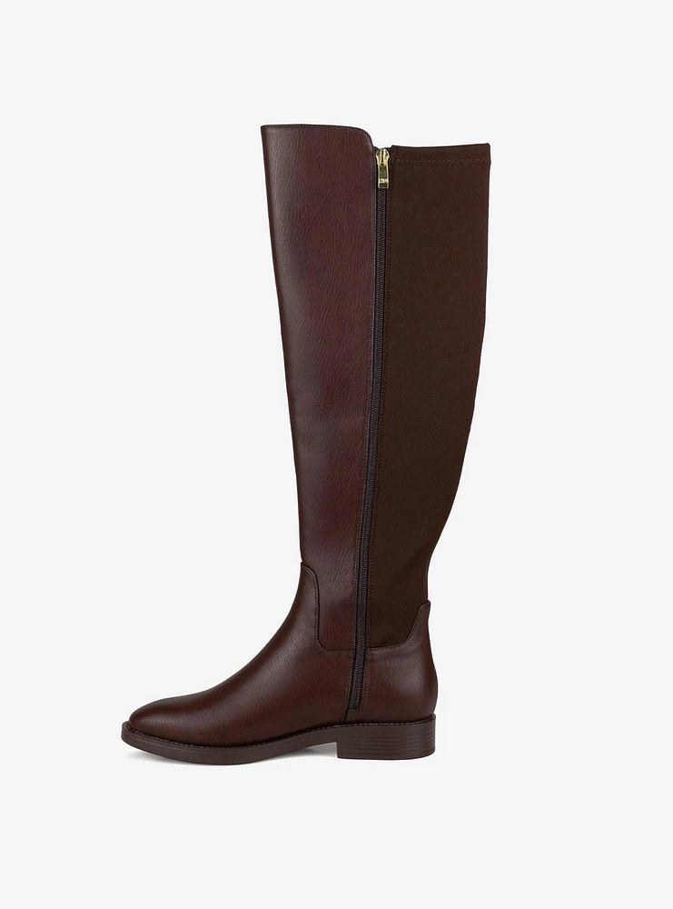 Crush Stretch Riding Boot Brown