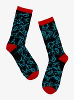 Mountain Dew Baja Blast Glow-In-The-Dark Crew Socks