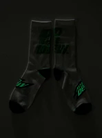 Mountain Dew Glow-In-The-Dark Crew Socks