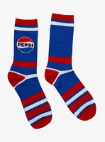 Pepsi Logo Stripe Crew Socks