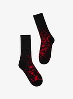 Chucky Tiffany Split Patch Blood Splatter Crew Socks