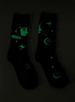 Coraline Dizzy Dreamer Glow-In-The-Dark Crew Socks