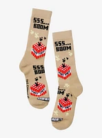 Minecraft TNT Boom Crew Socks