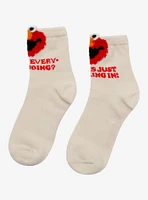 Sesame Street Elmo Quotes Ankle Socks