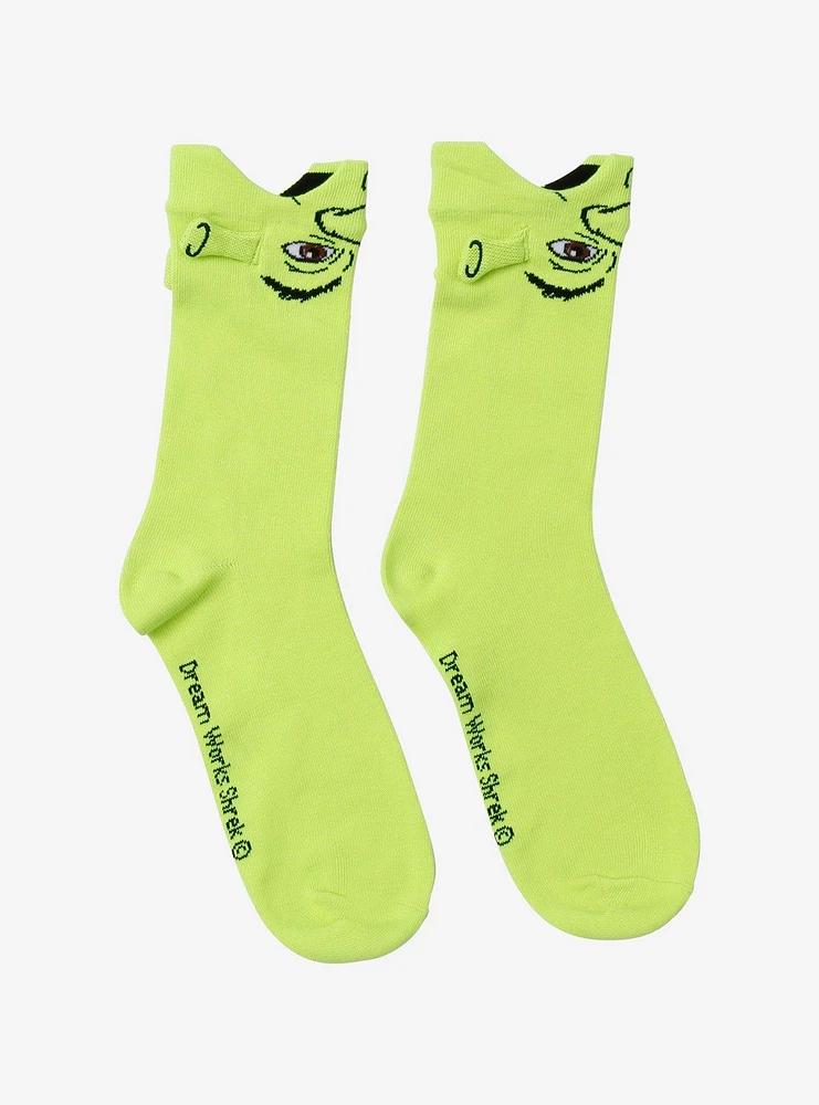 Shrek Biting Crew Socks