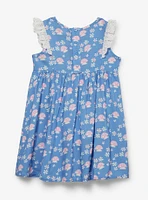 Disney Alice's Wonderland Bakery Mushroom Allover Print Ruffle Toddler Dress