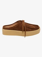 Dirty Laundry Brown Daybreak Moc Toe Mules