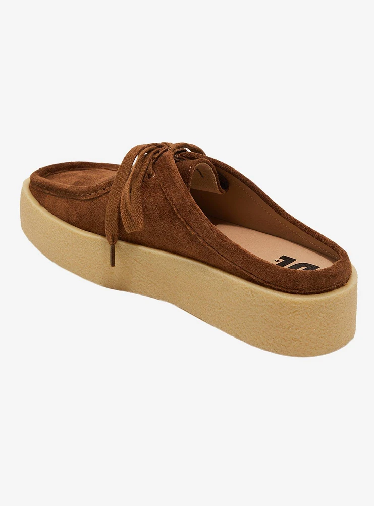 Dirty Laundry Brown Daybreak Moc Toe Mules