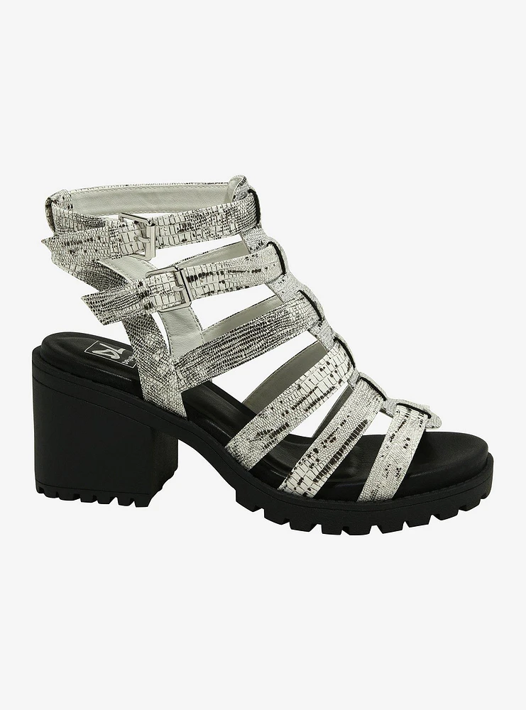 Dirty Laundry Silver Fun Stuff Heel Sandals