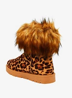 Dirty Laundry Leopard Fuzzy Boots