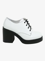 Dirty Laundry White Gatsby Oxford Heels