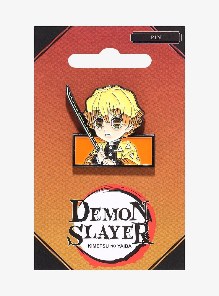 Demon Slayer: Kimetsu No Yaiba Chibi Zenitsu Enamel Pin