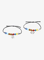 Cosmic Aura Star Planet Beads Best Friend Cord Bracelet Set