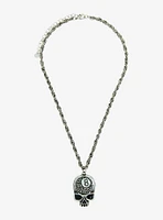 Skull 8 Ball Bling Necklace