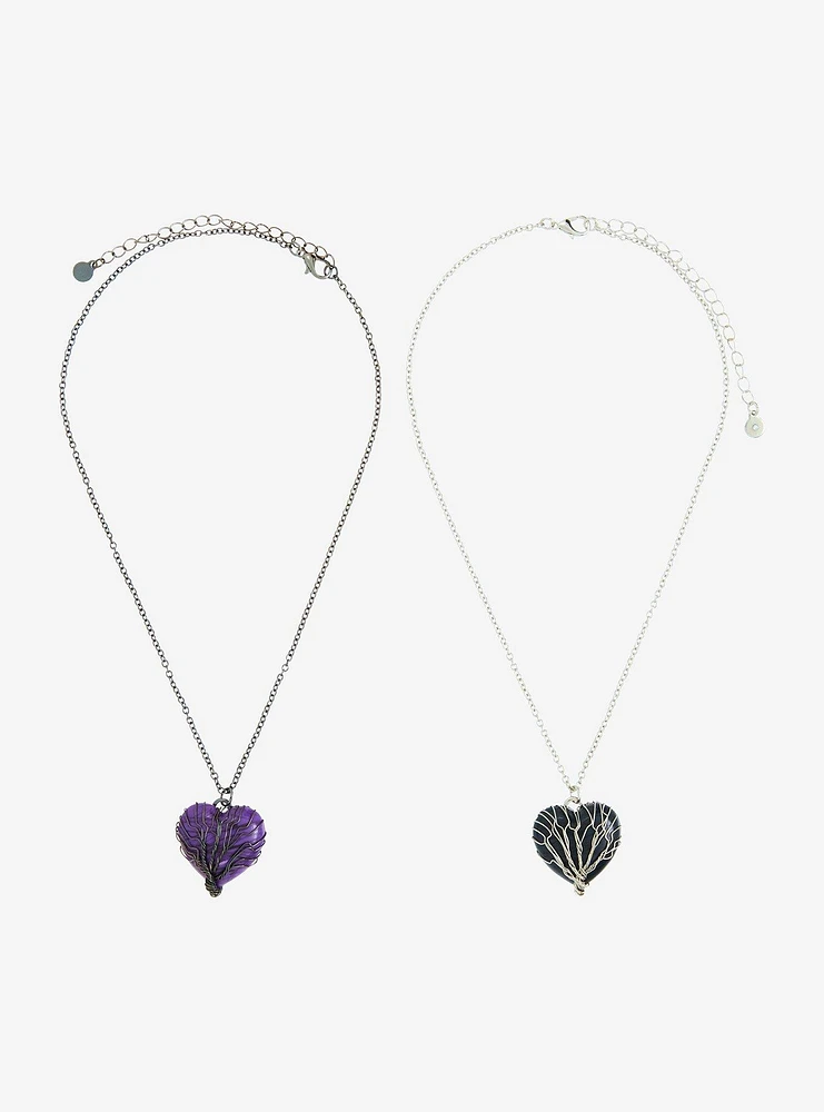 Thorn & Fable Tree Of Life Heart Best Friend Necklace Set